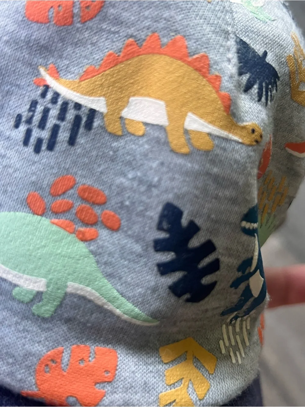 Target Kids Dinosaur Print Baseball Hat in Gray and Navy